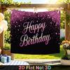 Party Backdrop Happy Birthday Birthday Wedding Pink Photo Booth Background Front Door Decor