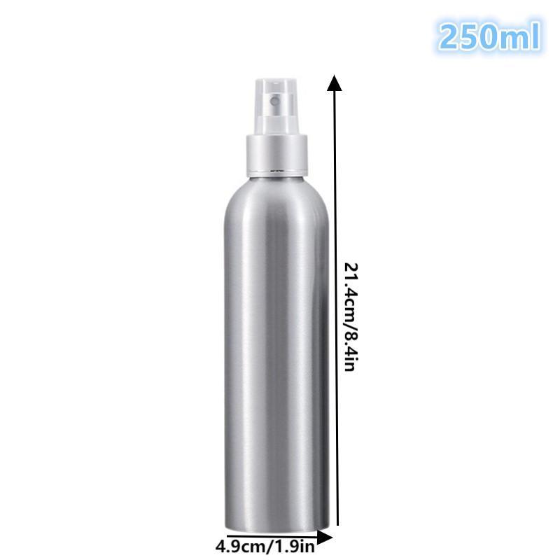 50/100/120/150/200/250Ml Empty Aluminum Spray Bottle Cosmetic Bottle Mini Metal Atomizer Bottles Travel Size For Cosmetics