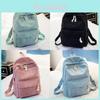 Casual Corduroy Backpack For Travel And School With Large Capacity And Lightweight Design