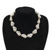 Niche Retro Baroque Pearl Clavicle Necklace: Fashionable & Versatile Irregular Design