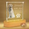 Custom Pet Photo Engraved Acrylic Keepsake Dog Cat Memorial Gifts for Loss of Pet Pet Loss Sympathy Comfort Gift Tangible Memory