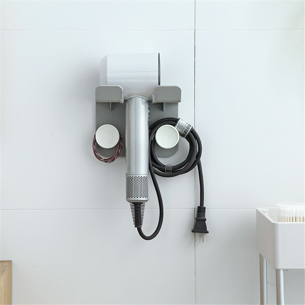 

Хранение инструментов для волос Настенная самоклеящаяся стойка для фена Держатель для фена Вешалка без удара