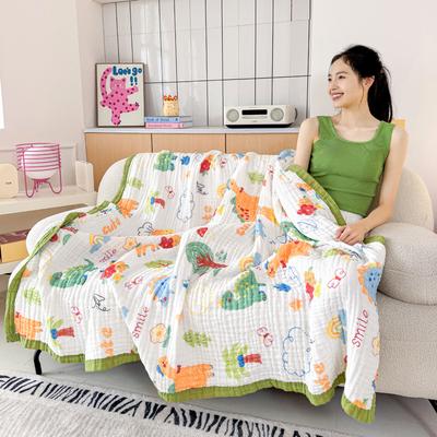 Class A Cotton Six-layer Bubble Gauze Throw Blanket Soft Towel Quilt Comfortable Cover Blanket For Children Adult Baby Daily Use