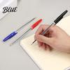 Classic Red Blue Black Pens 10PCS Ballpoint Pens 1.0mm Conical Tip Anti Leakage Gel Student Note Taking Supplies Comfortable Grip Smooth Writing Pen