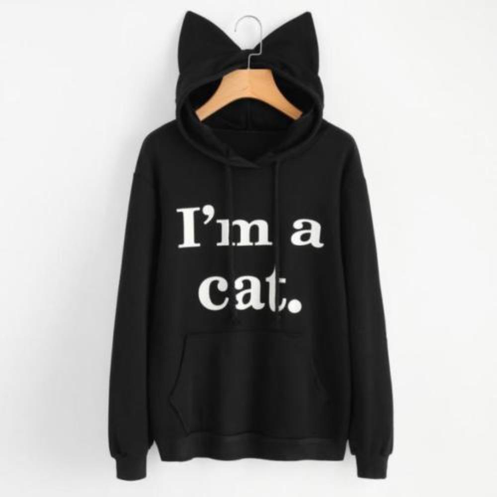 A New Loose and Stylish Hooded Letter Sweatshirt for Street Ladies In Autumn
