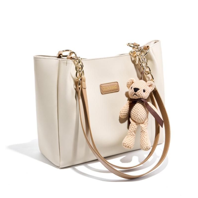 Tote Bag New Women's Bag Leather High-end Sense Large Capacity Summer Niche Commuter Shoulder Bag Tide