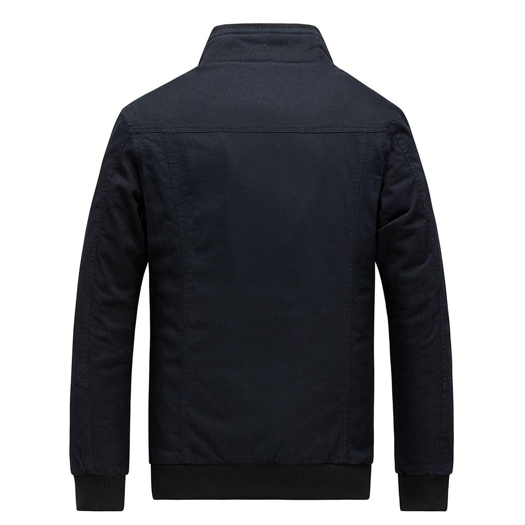 Korean Style Slim Fit Fleece Men's Jacket for Autumn/Winter