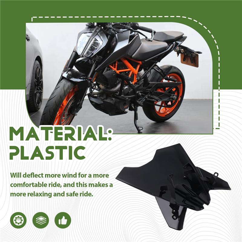 For 125 390 DUKE 2026 2026 Motorcycle Windshield Visor Windscreen For Duke125 Duke390 24 25