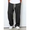 Men Loose Straight Wide Leg Casual Sports Long Sweatpants