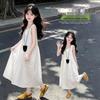 2026 Girls' Stylish White Summer Tank Dress