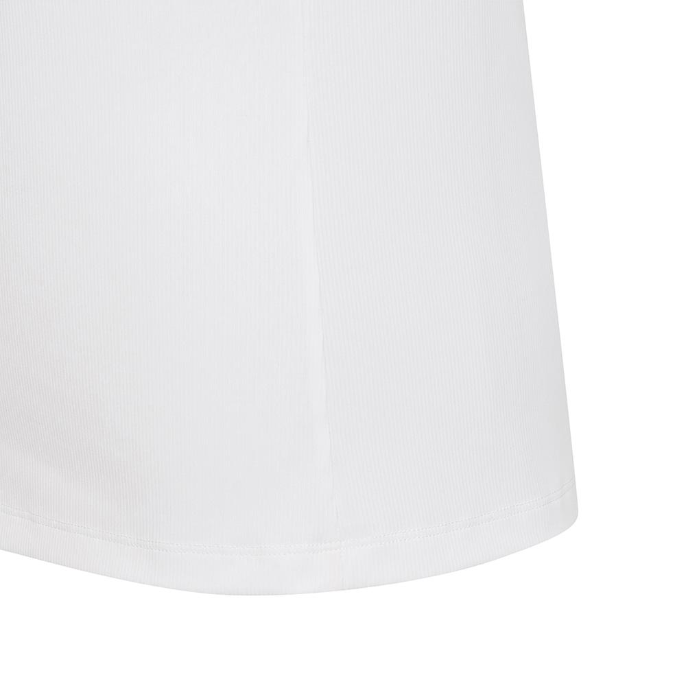 MALBON GOLF Colored Neck Round T-Shirt White (Woman)