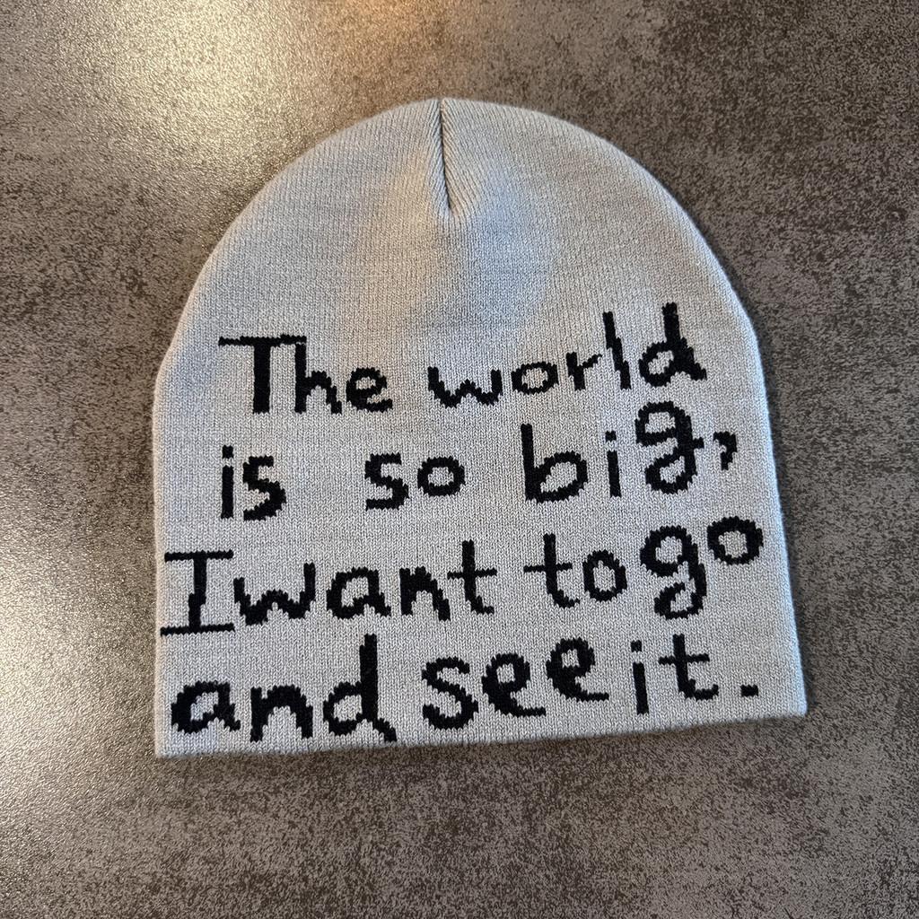 Letter Fashion Knit Cap For Unisex Winter Warmth And Windproof Sun Protection