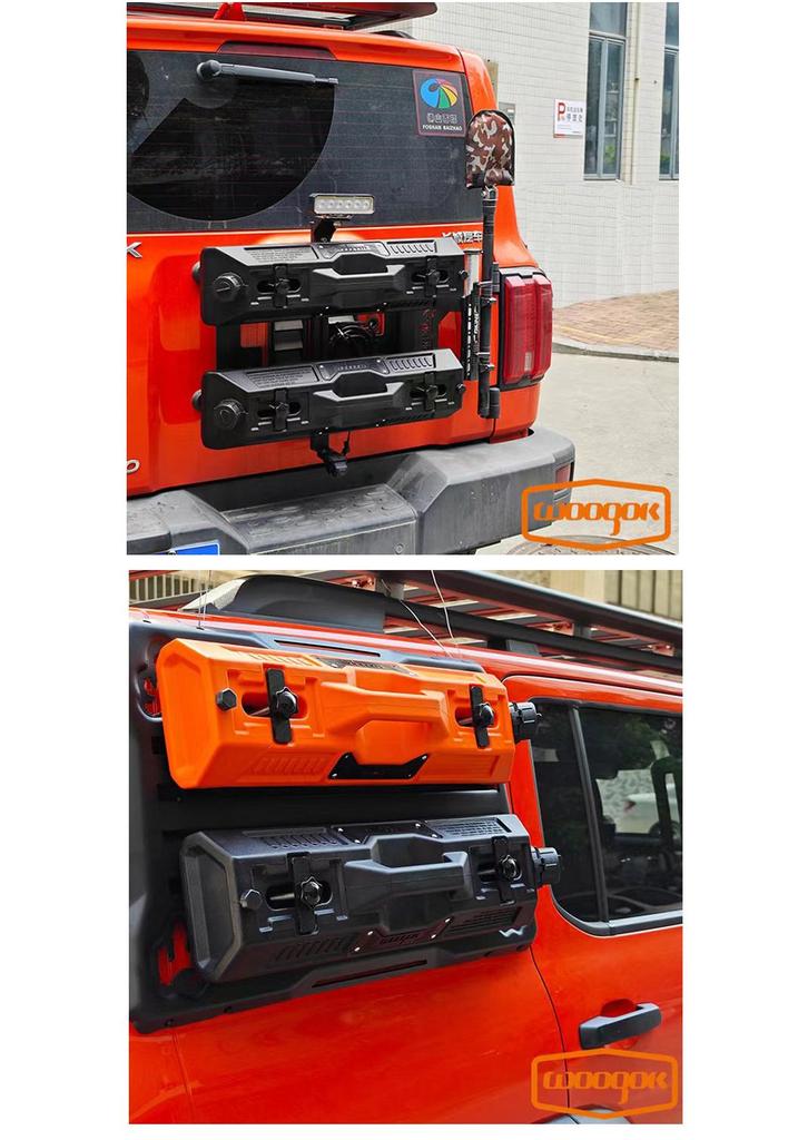 6.5L Maple Forest Iron Cavalry Side Window Gas Can - Outdoor Self-Driving Spare Fuel and Water Container