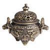 Brass Antique Style Chilong Sandalwood Incense Burner Home Decor Double Dragon Three-Legged Cauldron Feng Shui Ornament Wholesal