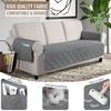 1/2/3/4 Seater Pets Kids Sofa Cover Mat Anti Cat Scratches Armchair Cover Non-Slip Anti-Dust Plaid Sofa Slipcovers Protectors