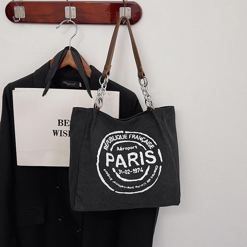 Large Capacity Women Totes Letters Printed Luxury Designer Handbags Ladies Casual Canvas Bag New Hobos Shoulder Messenger Bag