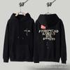 Unisex Oversized Hooded Sweatshirt With Foil Print Streetwear Cotton Pullover Fall