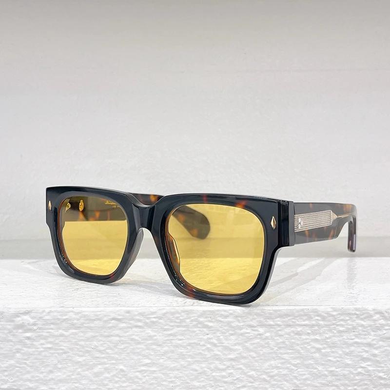 Sonnenbrille Hochwertige Vintage Dicke Acetat Quadratische Brillen Japanische Handarbeit Rahmen Für Männer Frauen Designer Brillen ENZO