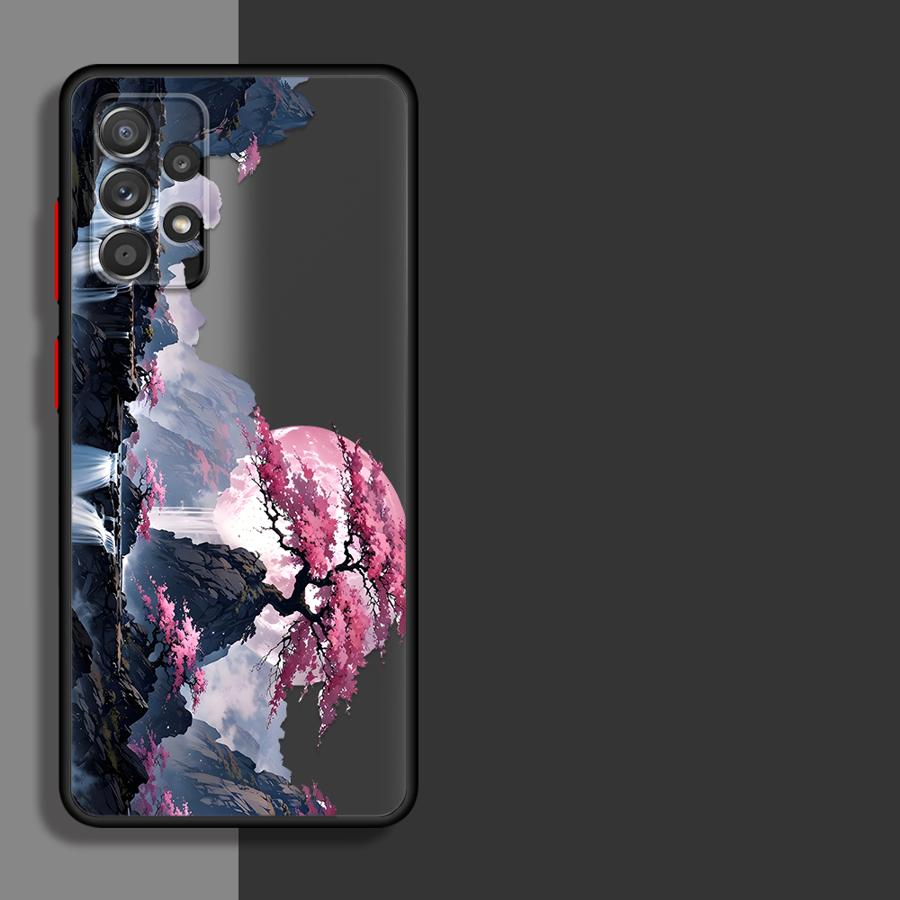 Creative Landscape Viewing Phone Cover Case for Samsung Galaxy A35 A52S A72 A53 A34 A36 A56 A55 A14 A23 A16 A15 A73 A33 A17 A52