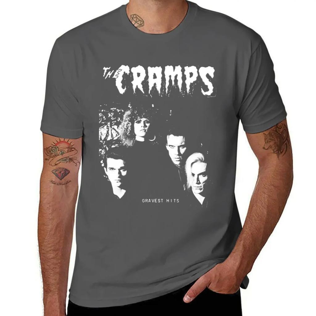 The Cramps Gravest Hits T-shirt t-shirts grafiska t-shirts löst sittande t-shirts animefigurer djurtryck för pojkar herr träningsskjortor