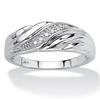 He Cheng European-American Twist Diamond Couple Rings