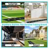 Football Training Agility Step Mat 4 In 1 Footwork Assistance Mats Silent Rubber Base Football Pad for Indoor Outdoor Home Gym