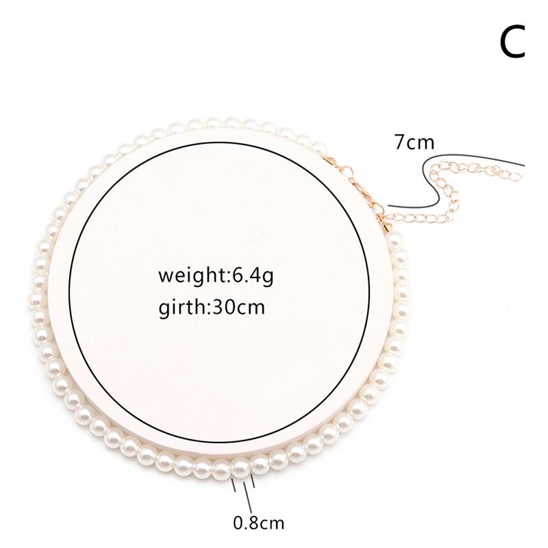 

Модное свадебное ожерелье из крупных жемчужин для женщин Ожерелье из искусственного жемчуга as the picture
