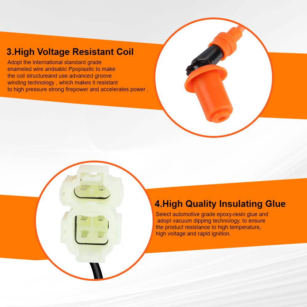 Car Repair Tools Ignition System Coil Engine Test For GY6 50/125/150cc Spark Plug CDI Motorcycle Ignition Coil ATV Beach Buggy