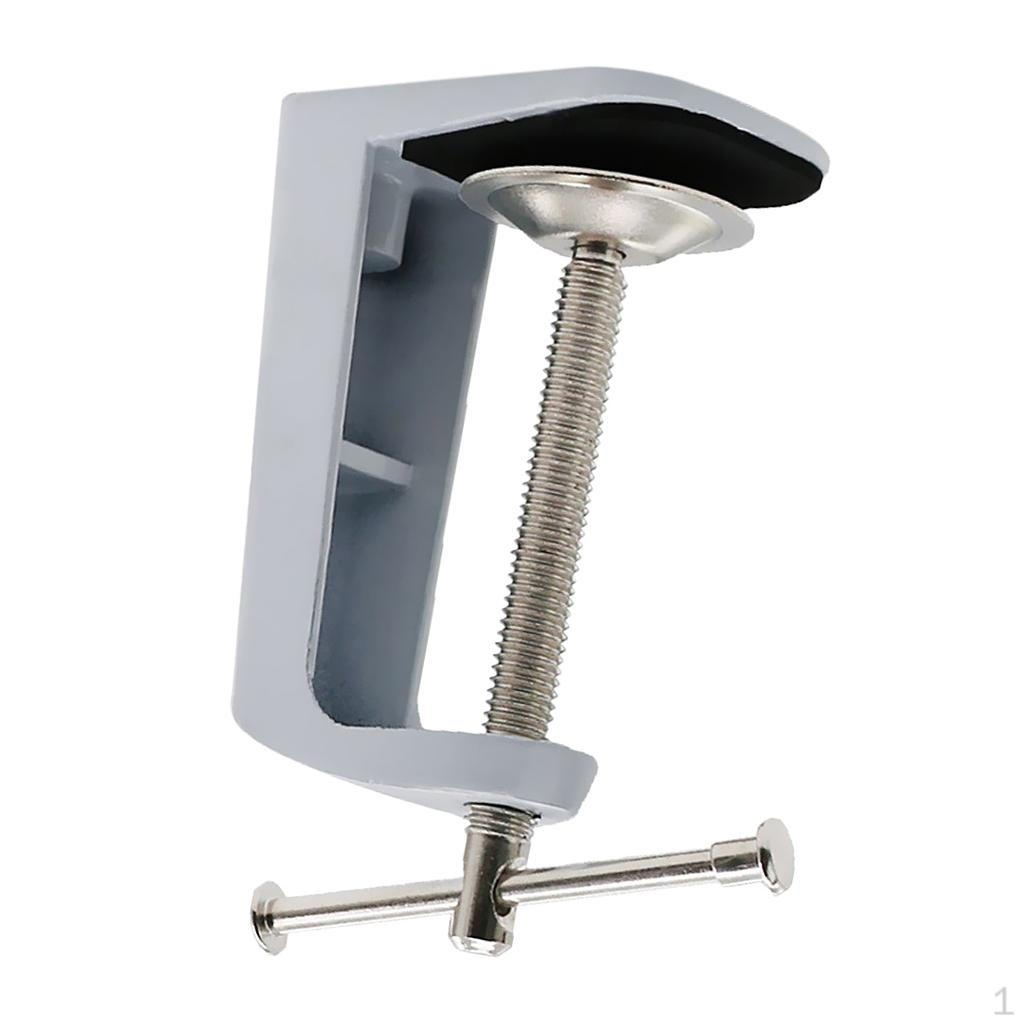 0-56mm Range Arm Desk Clamp Table Lamp Clip Holder Stand 2 Colors