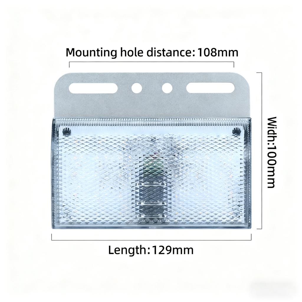 New LED Side Marker Lights Truck LED Side Marker Bulb DC 12V-24V Turn Singal Light Truck Accessorie for Trailer BUS Van Caravan