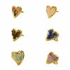 Light Luxury Heart-shaped Stone Ring Vintage Rhinestone Opening Ring Bohemian Ring  Women Men