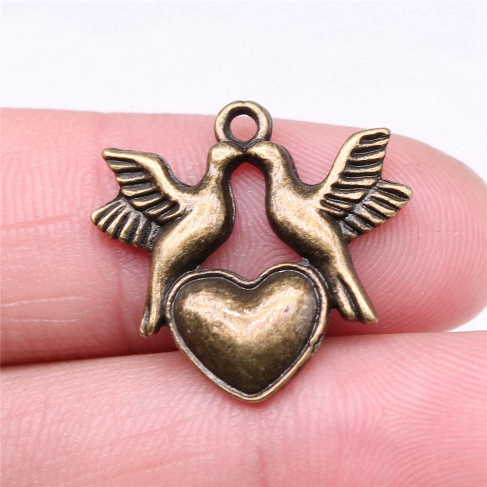 Peach Heart Love Charms Pendant Men's Jewelry Elegant Art Supplies