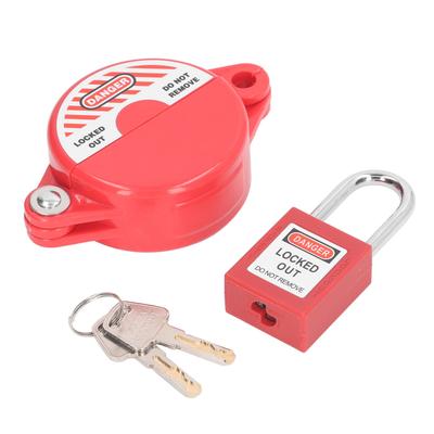 Absperrschieber Aussperrsatz Lockout Tagout Ventilsatz für Außengarten 25 mm bis 64 mm Spindel
