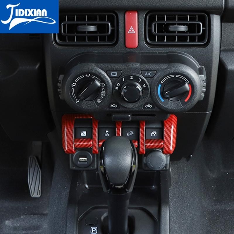 JIDIXIAN ABS, buton, comutator de ridicare a geamului auto, capac decorativ pentru panou pentru Suzuki Jimny 2022 2023 interior