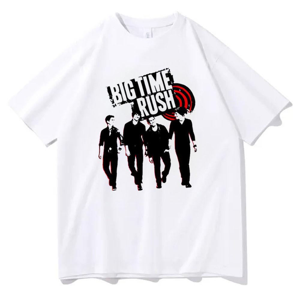 

Big Time Rush T Shirt Girl Harajuku Streetwear Kawaii 2000s Retro Top Tees Comfortable Psychedelic Punk Vintage Kawaii Tops 4XL