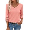Damenmode Lässig Farbe T-Shirt Top