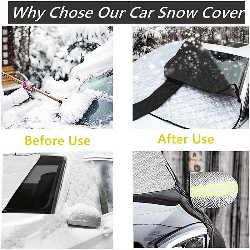 Car Snow Cover Front Windshield Waterproof Magnetic Sunshade Cover Window Rearview Mirror Protector Exterior Auto Accessories.