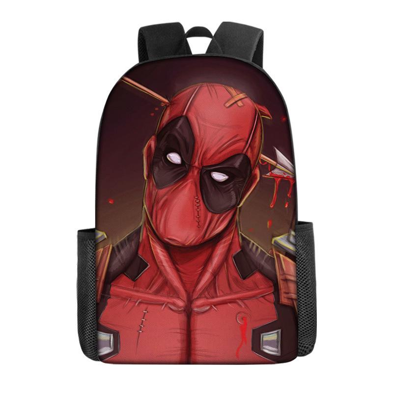 Deadpool Backpack Marvel Bag Deadpool Peripheral Batman Backpack School Bag
