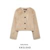 Kaslead New Arrival Women's Clothing Fashion Style Fashion Artificial Fur Effect Short Jacket 6318269