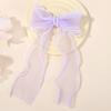BABY BOWS 1Pcs Fairy Ribbon Bow Hair Clip Gradient Color Gauze Lace Edge Ponytail Hairgripes Women Girls Hair Accessories