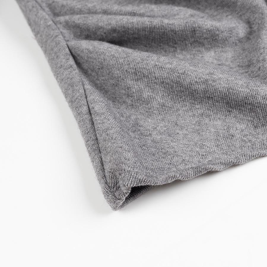 2024 Winter Women's European & American Style Casual Knit One-Shoulder Top