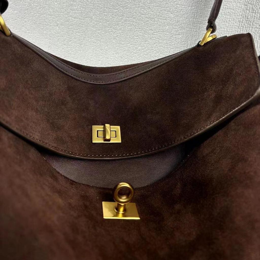 2024 Vintage Frosted Leather Rodeo Shoulder Bag