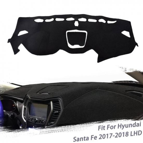 DashMat Dashboard Mat Cover Carpet Sun Protector For Hyundai Santa Fe 2017-2018