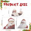Weihnachtsmann-dekorierte Autoaufkleber, selbstklebende PVC-Weihnachtsdekoration Autoaufkleber, lustige Weihnachtsmann-Aufkleber