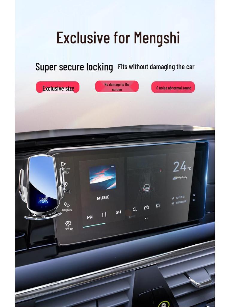 Mengshi M817 Car Screen Phone Holder & Interior Decoration Base