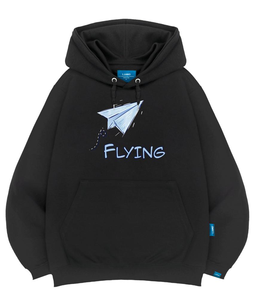 Fleece-Lined H Flying Hoodie Unisex Big Sizes M~4Xl