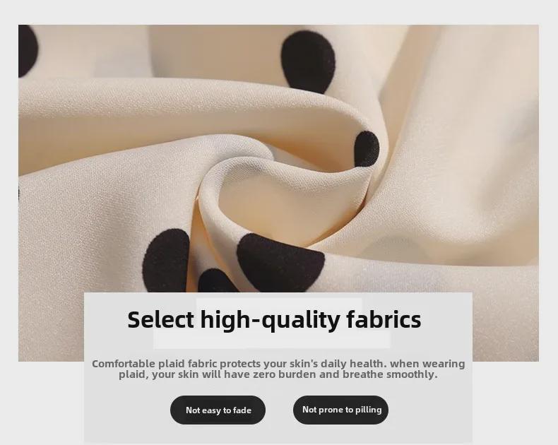 Women's Polka Dot Doll Collar Loose Tops - Summer 2023 Fashion