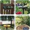 Solar-Powered Floating Bird Bath Fountain with Lights, 16cm, for Pool and Garden Landscapes