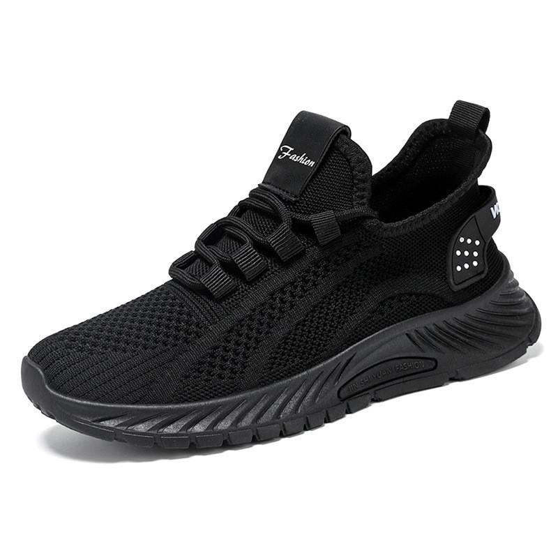 Running shoes 2025 spring new shoes trend couple fashion fly-woven shoes casual sports shoes