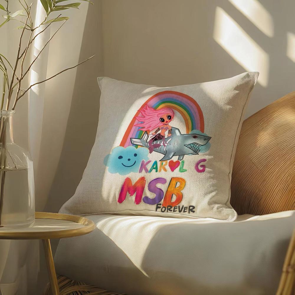 ·Gmananaserabonitocosmeticcasek-Karolg Pillow Case Pillowcase, Double-Sided Printed, Sofa Cushion, Bedroom Headboard